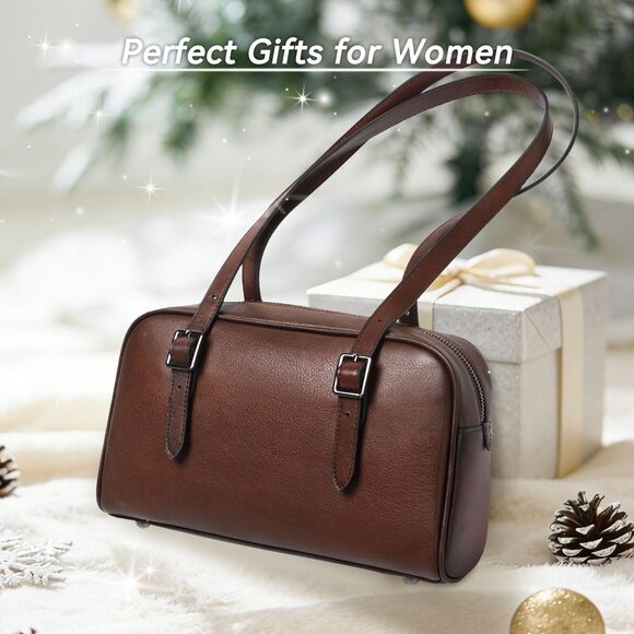 1774 Leather Shoulder Bag, Leather Purses Trendy Handbags,Real Leather